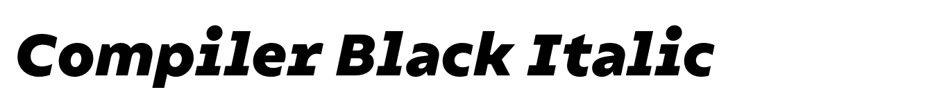 Compiler Black Italic image
